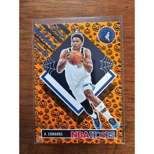 Anthony Edwards 2024-2025 Panini Haunted NBA Hoops #290 - Tribute Orange Pumpkin
